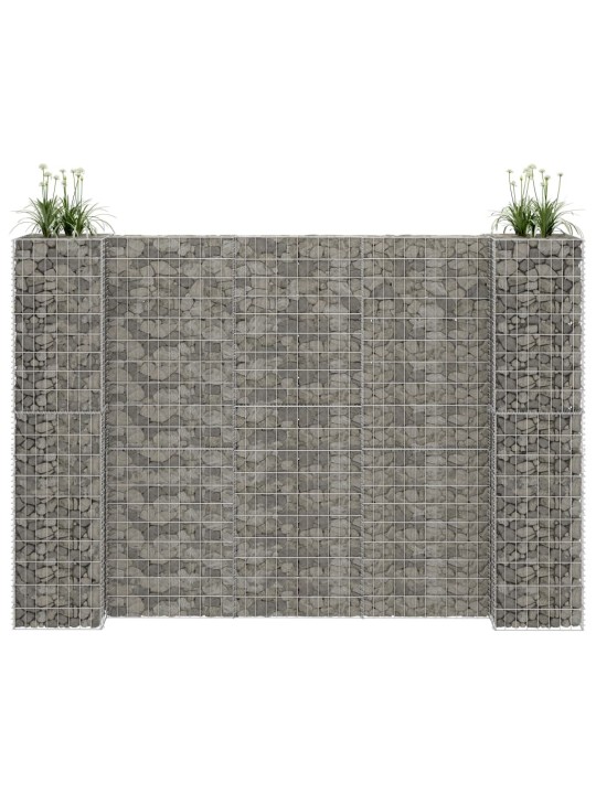 H-formas gabions, tērauda stieple, 260x40x200 cm