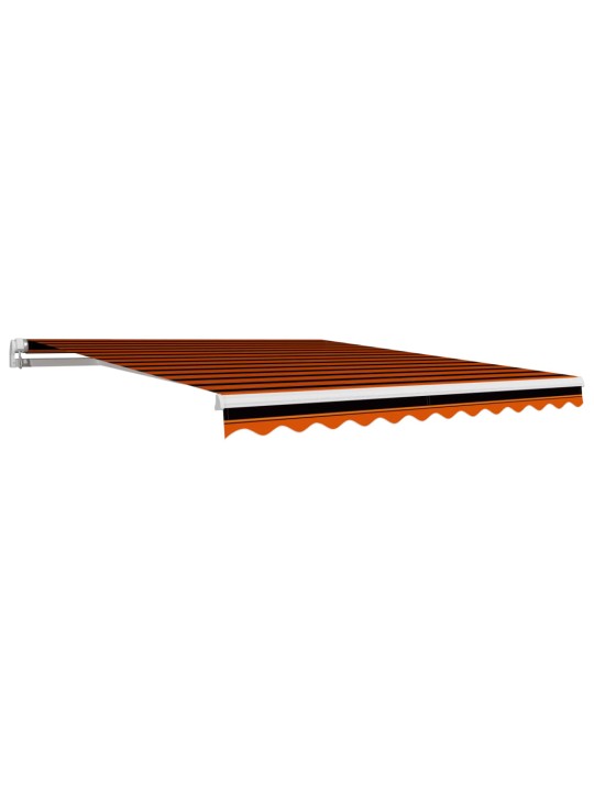 Markīzes jumts, oranžs ar brūnu, 350x250 cm