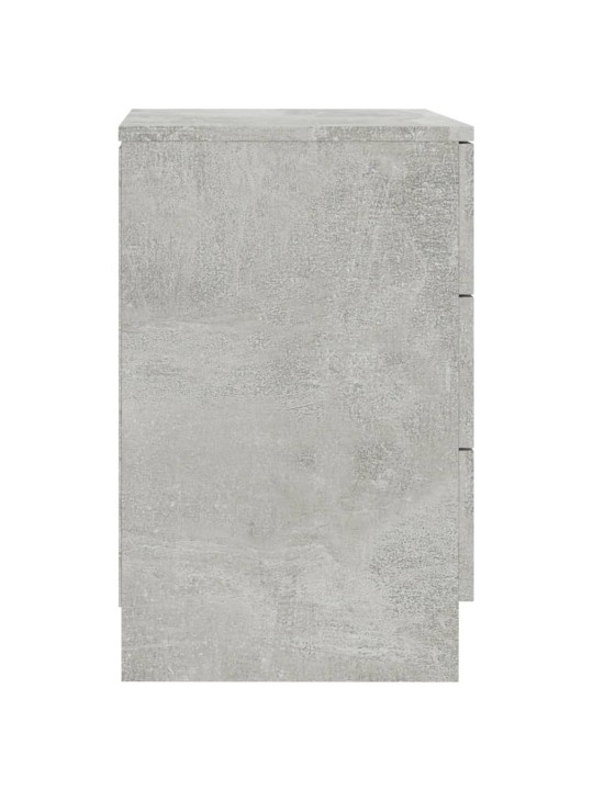 Naktsskapīši, 2 gab., betonpelēki, 38x35x56 cm, skaidu plāksne