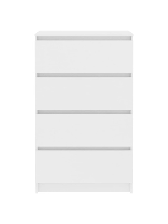 Kumode, balta, 60x35x98,5 cm, inženierijas koks