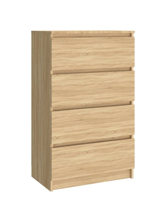 Kumode, ozolkoka krāsā, 60x35x98,5 cm, inženierijas koks