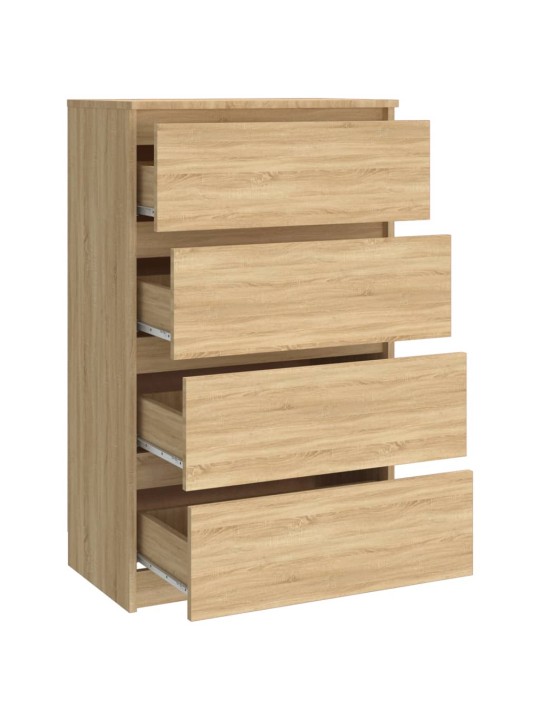 Kumode, ozolkoka krāsā, 60x35x98,5 cm, inženierijas koks
