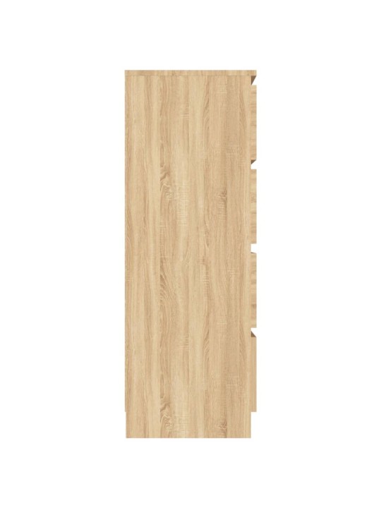 Kumode, ozolkoka krāsā, 60x35x98,5 cm, inženierijas koks