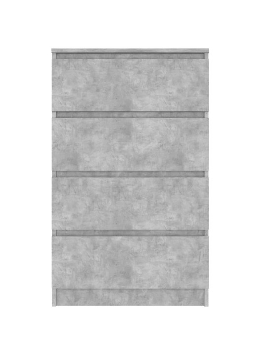 Kumode, betona pelēka, 60x35x98,5 cm, inženierijas koks