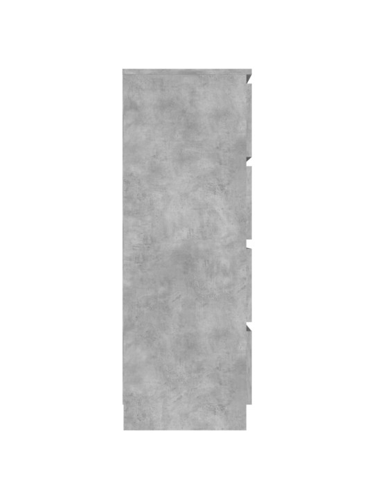 Kumode, betona pelēka, 60x35x98,5 cm, inženierijas koks