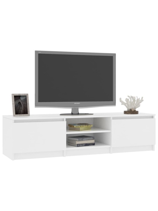 Tv skapītis, 140x40x35,5 cm, balts, inženierijas koks
