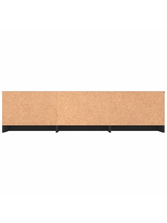 Tv skapītis, melns, 140x40x35,5 cm, inženierijas koks