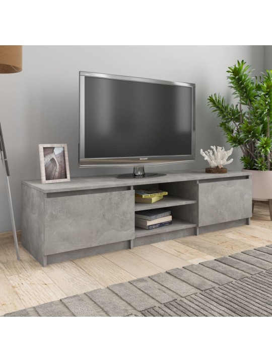 Tv skapītis, pelēks, 140x40x35,5 cm, inženierijas koks