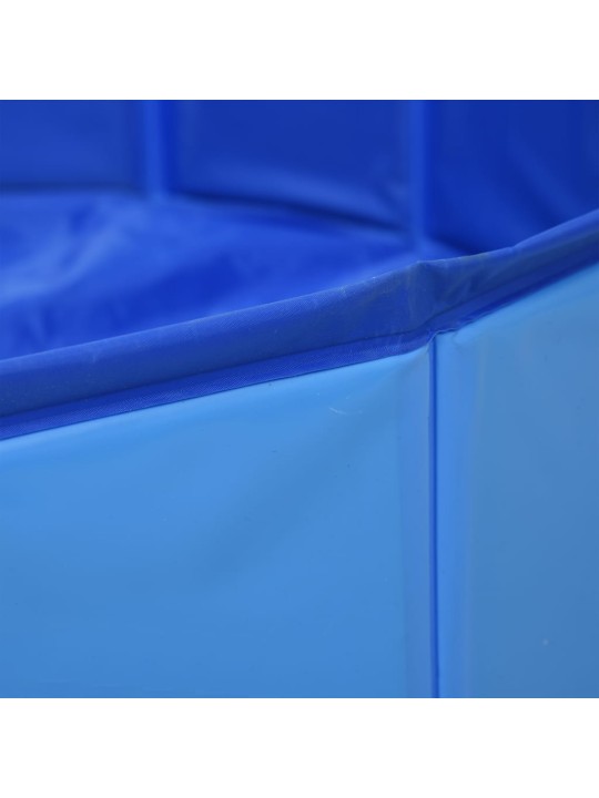 Suņu baseins, salokāms, zils, 120x30 cm, pvc