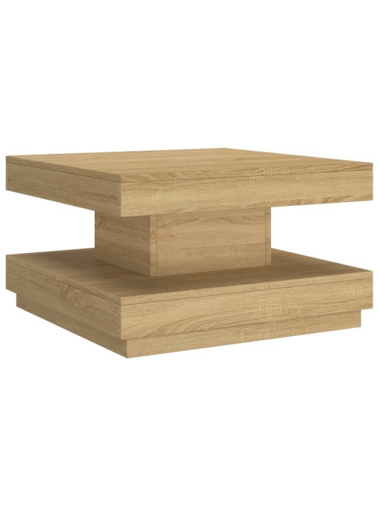 Kafijas galdiņš, 60x60x35 cm, mdf, gaiši brūns
