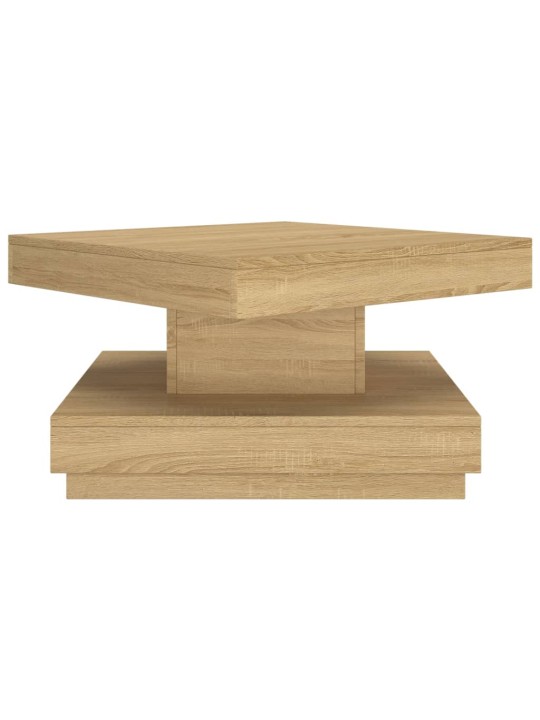 Kafijas galdiņš, 60x60x35 cm, mdf, gaiši brūns