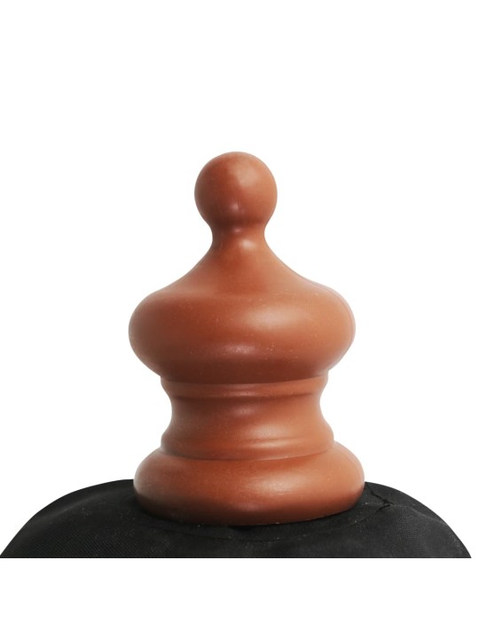 Dārza saulessargs ar koka kātu, 350 cm, melns
