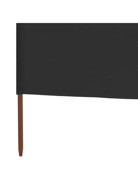 3 paneļu vēja aizsargsiets, pelēks, 400x80 cm, audums