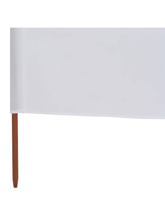 9 paneļu vēja aizsargsiets, smilšu balts, 1200x160 cm, audums