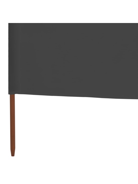 9 paneļu vēja aizsargsiets, pelēks, 1200x160 cm, audums