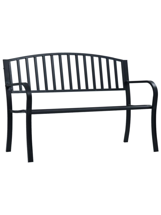 Dārza sols, 125 cm, melns tērauds