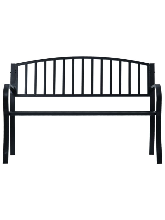 Dārza sols, 125 cm, melns tērauds