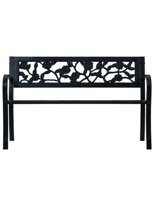 Dārza sols, 125 cm, melns tērauds