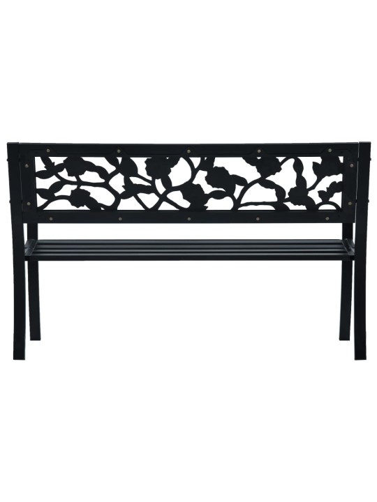 Dārza sols, 125 cm, melns tērauds