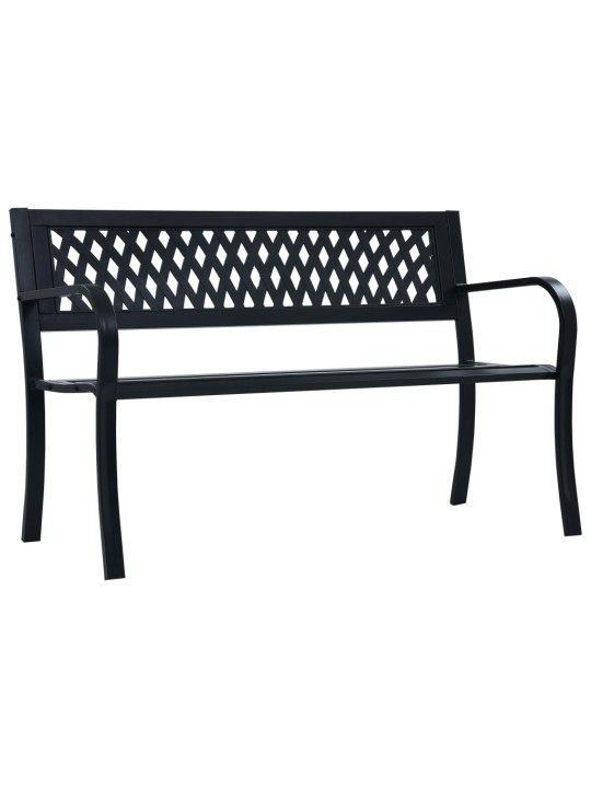 Dārza sols, 125 cm, melns tērauds
