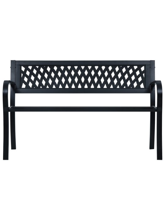Dārza sols, 125 cm, melns tērauds