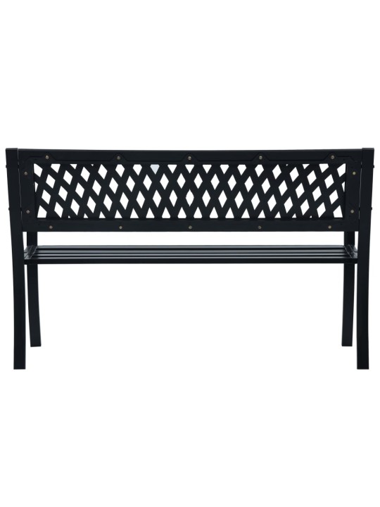 Dārza sols, 125 cm, melns tērauds