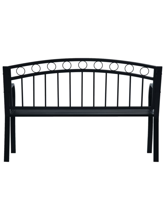 Dārza sols, 125 cm, melns tērauds