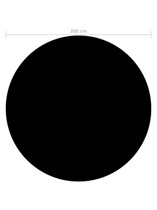 Baseina pārklājs, 300 cm, pe, melns