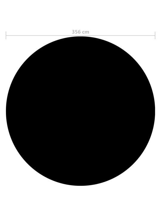 Baseina pārklājs, 356 cm, pe, melns
