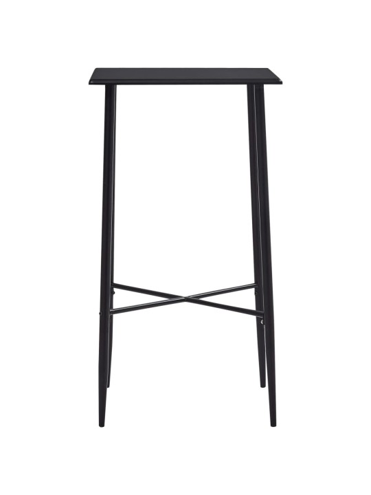 Bāra galds, melns, 60x60x111 cm, mdf