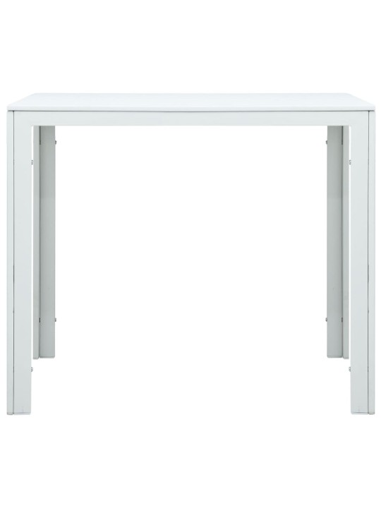 Kafijas galdiņš, 78x78x74 cm, balts hdpe, koka imitācija