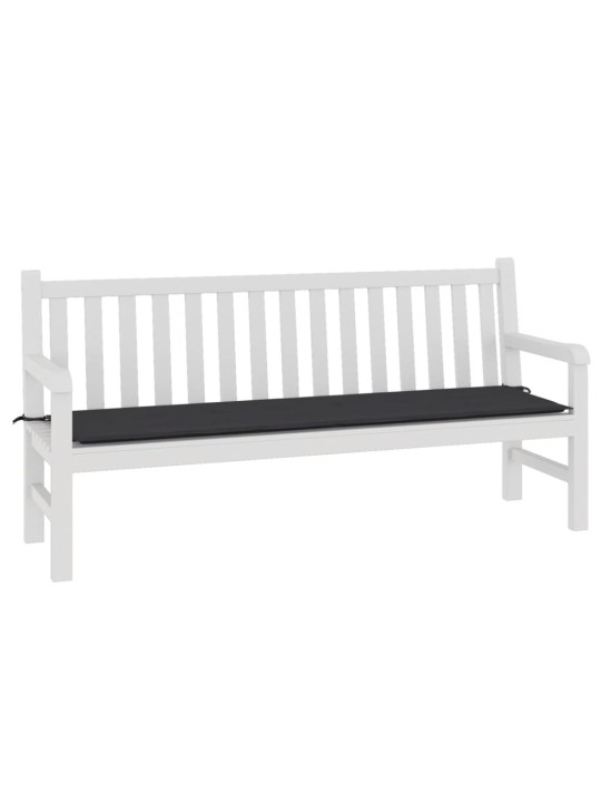 Dārza sola matracis, 180x50x4 cm, audums, melns