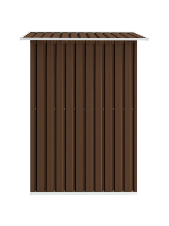 Dārza šķūnis, brūns, 204x132x186 cm, tērauds