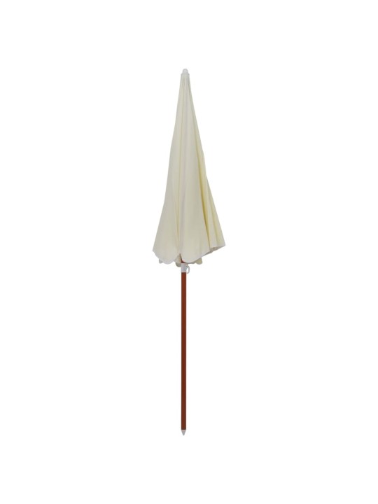Saulessargs ar tērauda kātu, 240 cm, smilškrāsā