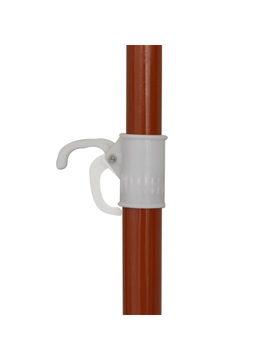 Saulessargs ar tērauda kātu, 240 cm, smilškrāsā