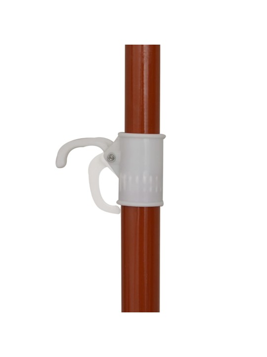 Saulessargs ar tērauda kātu, 180 cm, pelēkbrūns