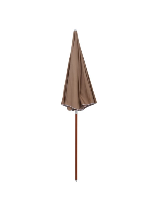 Saulessargs ar tērauda kātu, 240 cm, pelēkbrūns