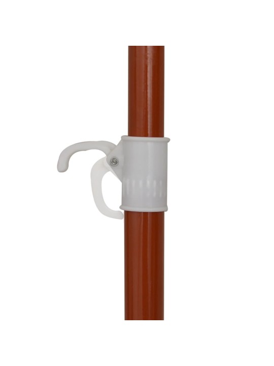 Saulessargs ar tērauda kātu, 240 cm, pelēkbrūns
