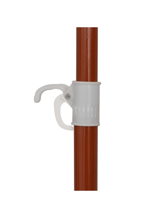 Dārza saulessargs ar tērauda kātu, 240 cm, antracītpelēks