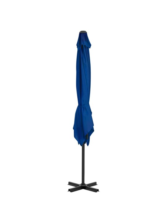 Dārza saulessargs ar alumīnija kātu, 250x250 cm, debeszils