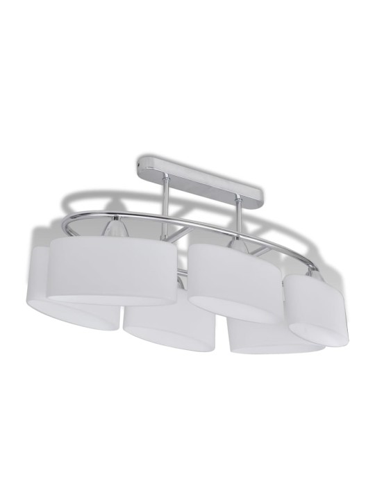 Griestu lampa ar elipsoidāliem stikla abažūriem, 2 gab., e14