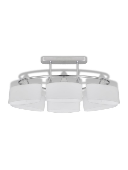 Griestu lampa ar elipsoidāliem stikla abažūriem, 2 gab., e14