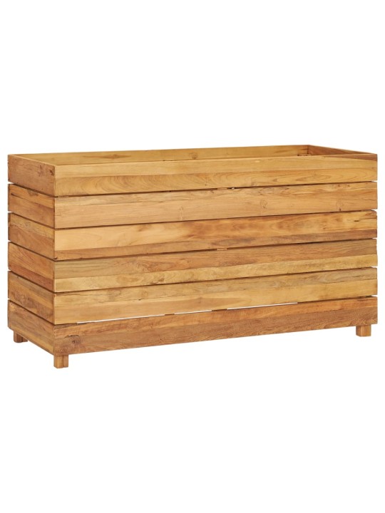 Augstā puķu kaste, 100x40x55 cm, pārstrādāts tīkkoks un tērauds