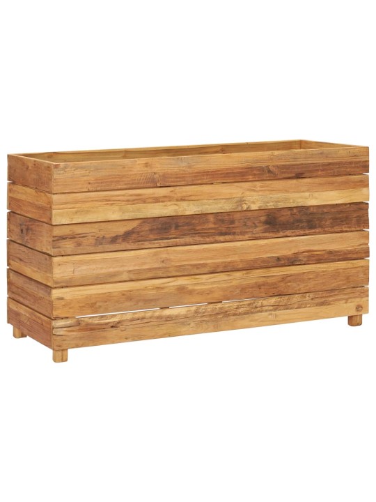 Augstā puķu kaste, 100x40x55 cm, pārstrādāts tīkkoks un tērauds