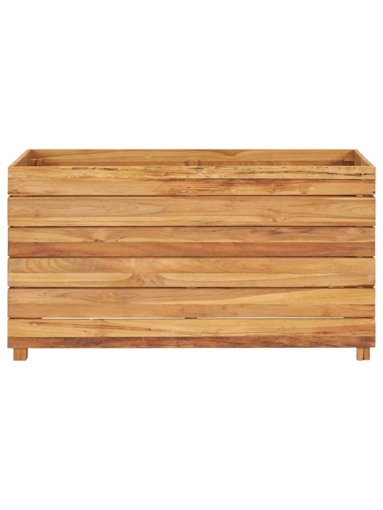 Augstā puķu kaste, 100x40x55 cm, pārstrādāts tīkkoks un tērauds