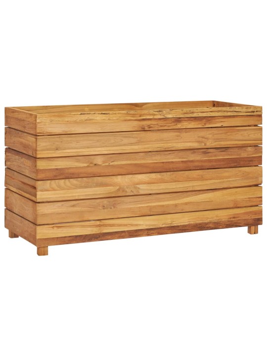 Augstā puķu kaste, 100x40x55 cm, pārstrādāts tīkkoks un tērauds
