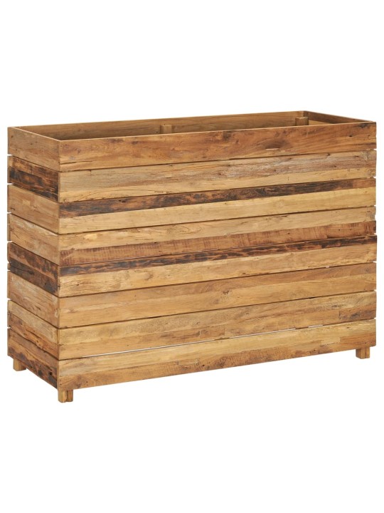 Augstā puķu kaste, 100x40x72 cm, pārstrādāts tīkkoks un tērauds