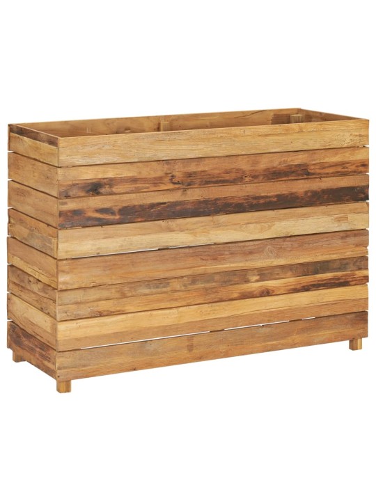 Augstā puķu kaste, 100x40x72 cm, pārstrādāts tīkkoks un tērauds