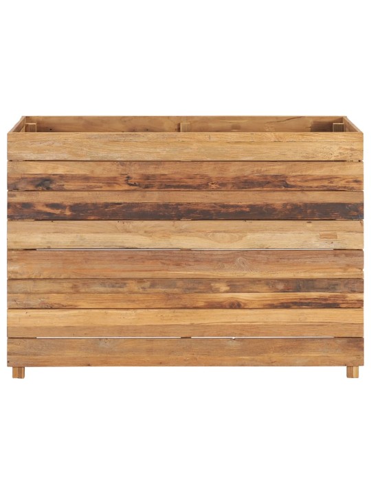 Augstā puķu kaste, 100x40x72 cm, pārstrādāts tīkkoks un tērauds