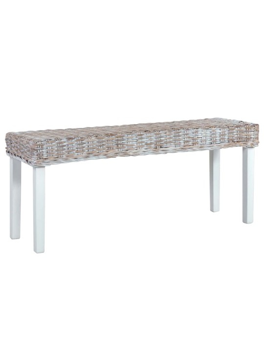 Sols, 110 cm, balts, dabiska kubu rotangpalma, mahagonijs masīvkoks